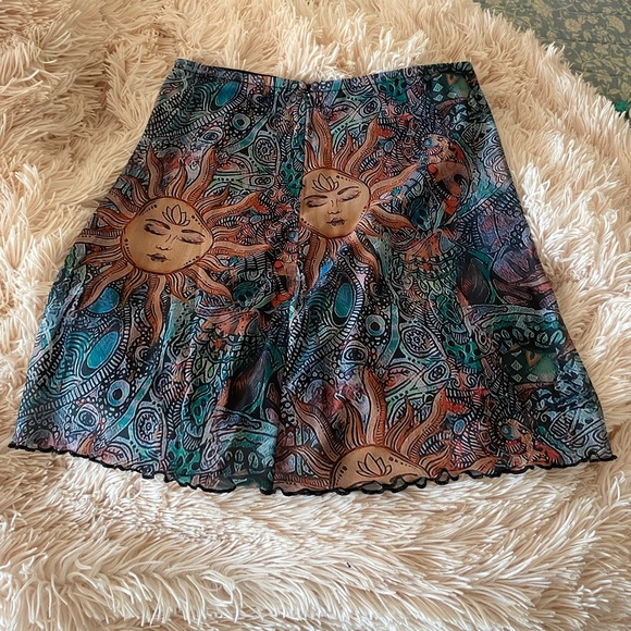 SHEIN Dresses & Skirts - MULTICOLOR SUN MINI SKIRT